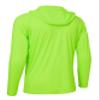 Willit Men's Sun Shirts UPF 50+ Rash Guard Long Sleeve Sun Protection Hoodie SPF UV Fishing Lightweight Athletic Running Fluorescent Green L view 2