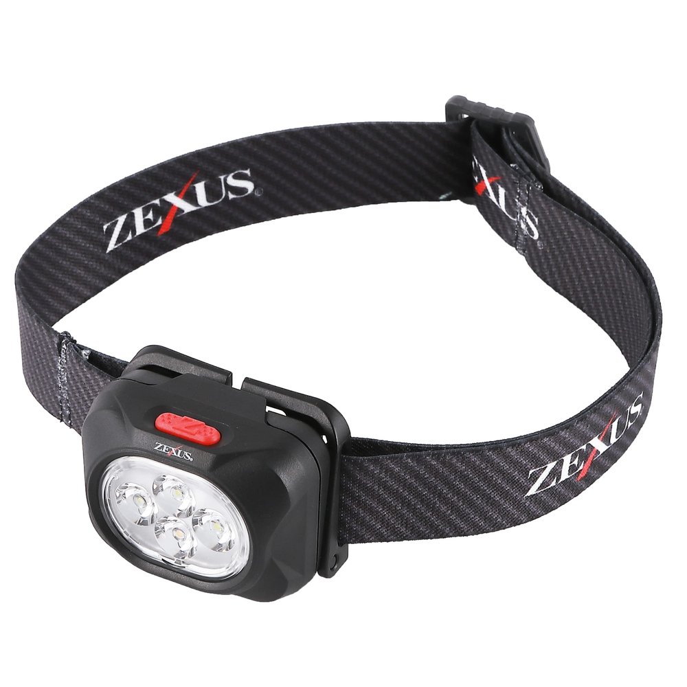 Fuji Lighter, ZEXUS LED Light, ZX-199 Hybrid Model (Maximum 620 Lumens, Main LED Lighting Time: Up to 46 Hours, White/Bulb Color)