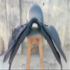 WILD RACE Leather Dressage Doubleflap Changeable Gullets Saddle (17.5", Black) view 3