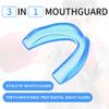 Kathfly 50 Pcs Football Mouth Guards Bulk Sports Mouth Pieces Protection Silicone Athletic Braces Football Accessories Teeth Armor Adult Teenager Teeth Armor for Boxing Basketball Hockey(Blue) view 3