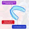 Kathfly 50 Pcs Football Mouth Guards Bulk Sports Mouth Pieces Protection Silicone Athletic Braces Football Accessories Teeth Armor Adult Teenager Teeth Armor for Boxing Basketball Hockey(Blue) view 4