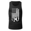 American Flag Stripes and Stars Tank Top for Men 4th July Independence Day USA Flag Sleeveless T-Shirt Patriotic Workout Vest view 3
