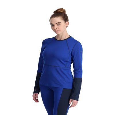 Spyder Women's Charger Crew Electric Blue X-Large