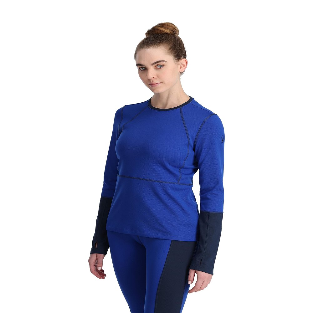 Spyder Women's Charger Crew Electric Blue X-Large