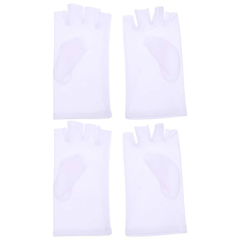 EXCEART Fingerless Mittens Fingerless Mittens 2 Pairs Unisex s Gloves Gloves Spandex Ice Silk Sunblock Summer Outdoor s
