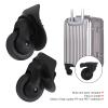 HOHXFYP 1 Pair Suitcase Casters,Easy to Install Good Performance Silence Luggage Casters,PP PET Easy to Install Luggage Swivel Casters view 3