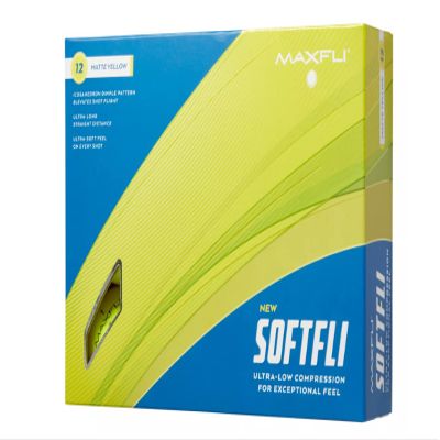 Maxfli 2023 Softfli Matte Golf Balls- 12 Pack (Yellow)