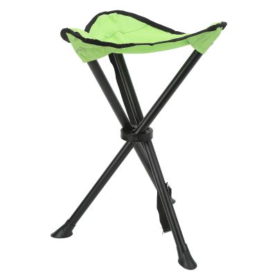 Alomejor Folding Tripod Stool 200KG Load Bearing Anti Slip Good Stability Portable Foldable Chair for Outdoor Fishing Camping Picnics (Green)