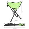 Alomejor Folding Tripod Stool 200KG Load Bearing Anti Slip Good Stability Portable Foldable Chair for Outdoor Fishing Camping Picnics (Green) view 2