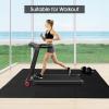 Tangkula 12 Tiles Exercise Flooring Mats with Border, Non-Slip EVA Foam Protective Mats, Elastic Puzzle Play Mats, 1/2" Interlocking Floor Mats for Home Gym, Fitness Room, Workshop Equipment (Black) view 3