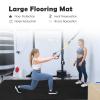 Tangkula 12 Tiles Exercise Flooring Mats with Border, Non-Slip EVA Foam Protective Mats, Elastic Puzzle Play Mats, 1/2" Interlocking Floor Mats for Home Gym, Fitness Room, Workshop Equipment (Black) view 4