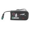 Alomejor Electric Display Control Panel, LED Power Display Panel Meter with 5P Male Plug for 22.2mm Handlebars (48V) view 1