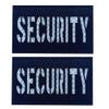 2 Pack Reflective Security Patch US Flag with Hook Back for Service Harness Tactical Vest Collar Hook-Fastener Backing (B-Security) view 1