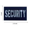 2 Pack Reflective Security Patch US Flag with Hook Back for Service Harness Tactical Vest Collar Hook-Fastener Backing (B-Security) view 2