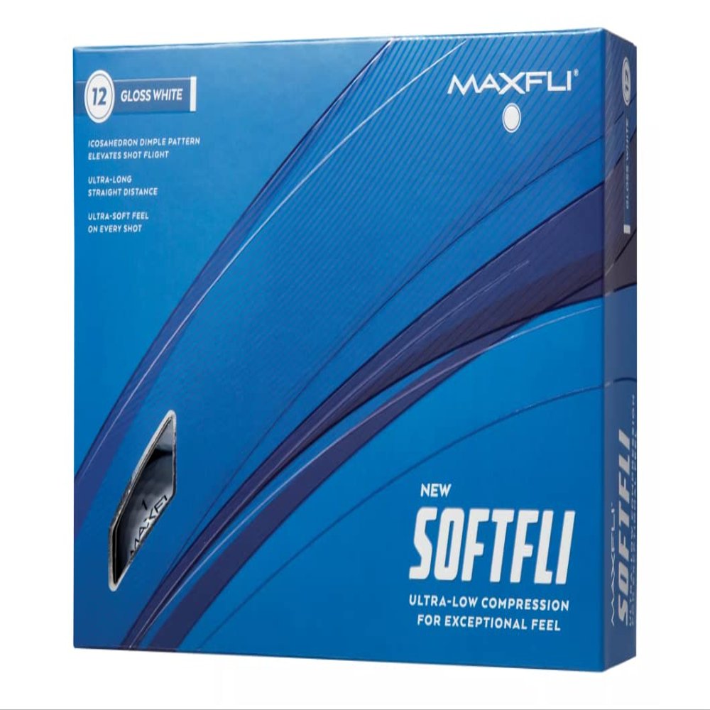 Maxfli 2023 Softfli Matte Golf Balls- 12 Pack (White)