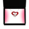 Regalo de San Valentine - Mi vida comienza Amor - Regalo para Novia o prometida, joyeria para enamoradas o Mujeres - Collar de Silver del Corazon view 1