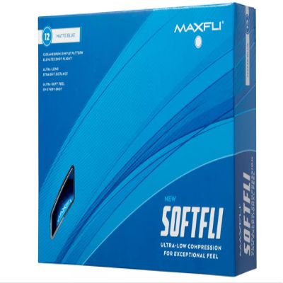 Maxfli 2023 Softfli Matte Golf Balls- 12 Pack (Blue)
