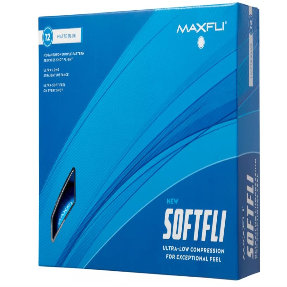 Maxfli 2023 Softfli Matte Golf Balls- 12 Pack (Blue)