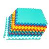 Tangkula 12 Tiles Exercise Flooring Mats with Border, Non-Slip EVA Foam Protective Mats, Elastic Puzzle Play Mats, 1/2" Interlocking Floor Mats for Home Gym, Fitness Room, Workshop Equipment view 1
