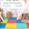Tangkula 12 Tiles Exercise Flooring Mats with Border, Non-Slip EVA Foam Protective Mats, Elastic Puzzle Play Mats, 1/2" Interlocking Floor Mats for Home Gym, Fitness Room, Workshop Equipment view 4