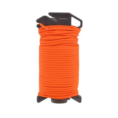 Atwood Rope MFG Ready Rope 550 Paracord 100 Feet 7-String Core Nylon Parachute Cord Outside Survival Gear Made in USA | Lanyards, Bracelets, Handle Wraps, Keychain (Neon Orange)