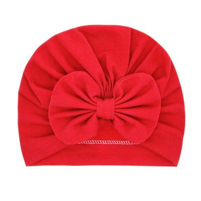 Newborn Baby Boy Girl Solid Color Knotted Hat Headwear Cap Hat Accessories (K, One Size)