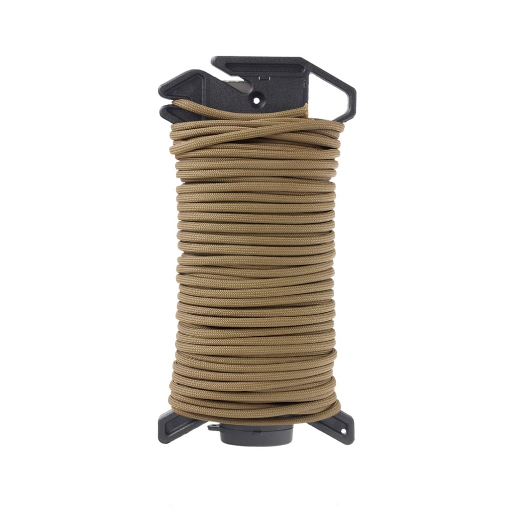 Atwood Rope MFG Ready Rope 550 Paracord 100 Feet 7-String Core Nylon Parachute Cord Outside Survival Gear Made in USA | Lanyards, Bracelets, Handle Wraps, Keychain (Coyote)
