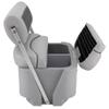 DeckMate Complete Luxury Flip Flop Pontoon Boat Seat and Base - Charcoal and Gray view 3