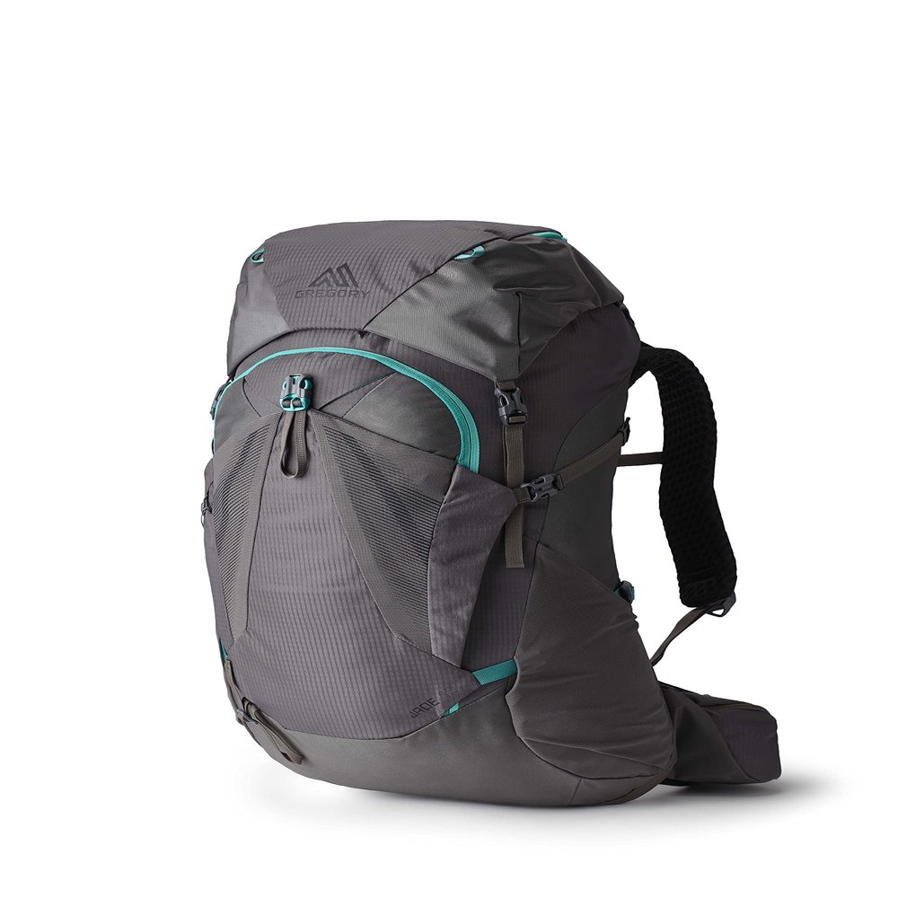 Gregory Jade 43L Women's Day Hiking Backpack, Ventilated Backpanel, Built-In Hydration Attachment for Bladder (Reservoir Not Included), Small/Medium, Mist Grey