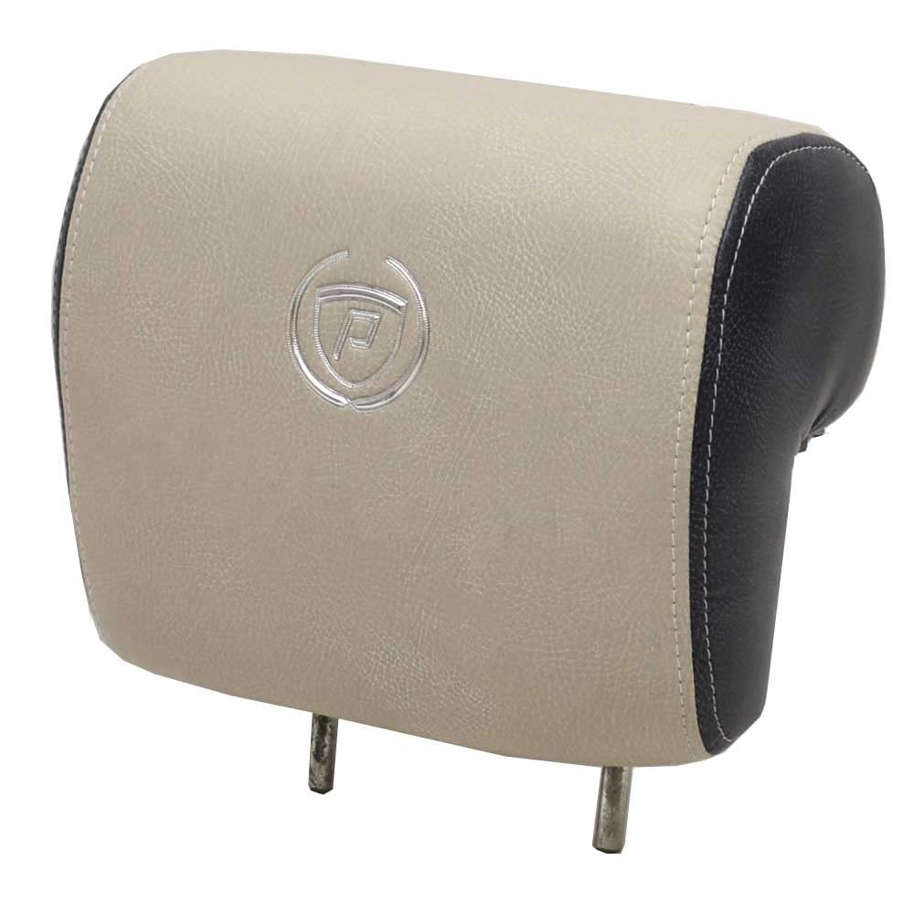 Premier Pontoon Boat Captains Seat Headrest | Beige Blue