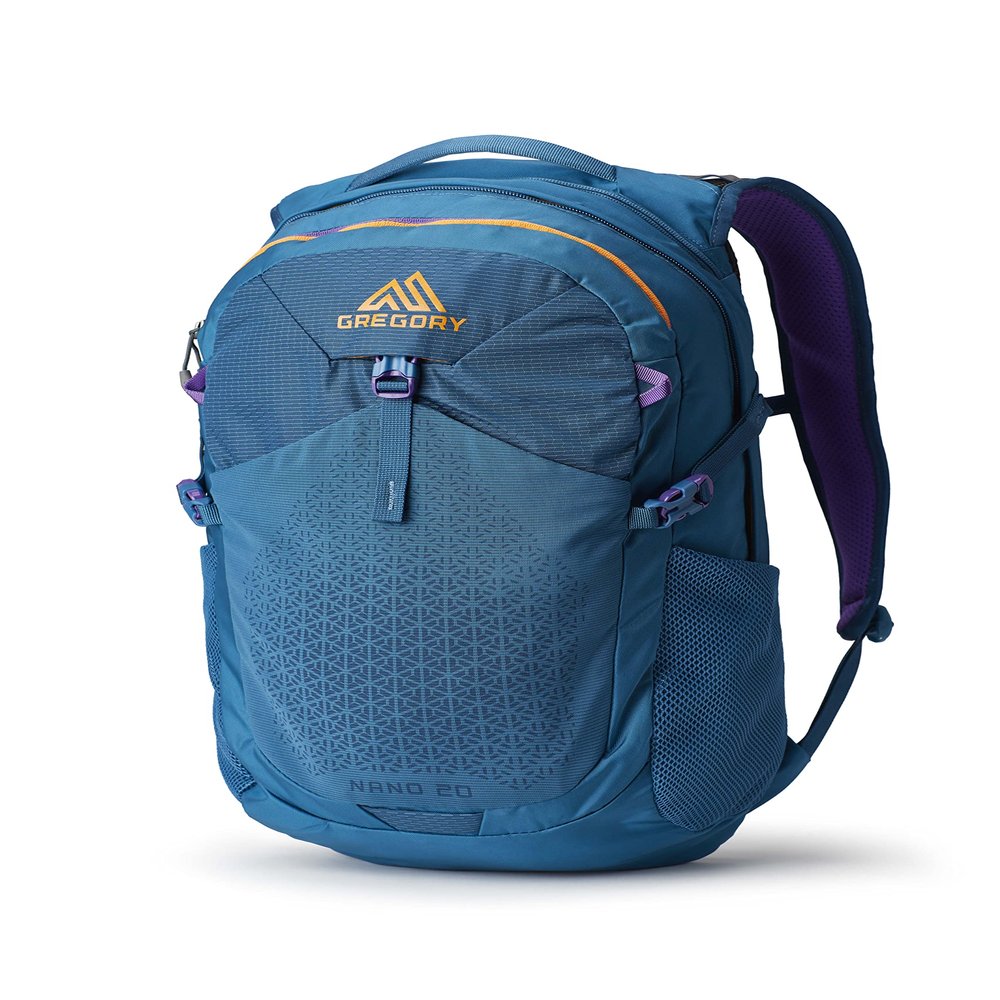 Gregory Nano 20L Unisex Day Hiking/Commuter/Active Travel Backpack, Breathable Backpanel, Hydration Port, One Size Fits All, Icon Teal