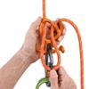 PETZL PIRANA Guide Adjustable Friction Descender for Canyoning (Orange) view 2