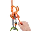 PETZL PIRANA Guide Adjustable Friction Descender for Canyoning (Orange) view 3