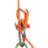 PETZL PIRANA Guide Adjustable Friction Descender for Canyoning (Orange) view 4