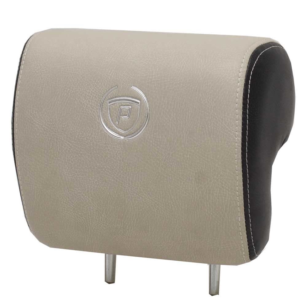 Premier Pontoon Boat Captains Seat Headrest | Beige Black