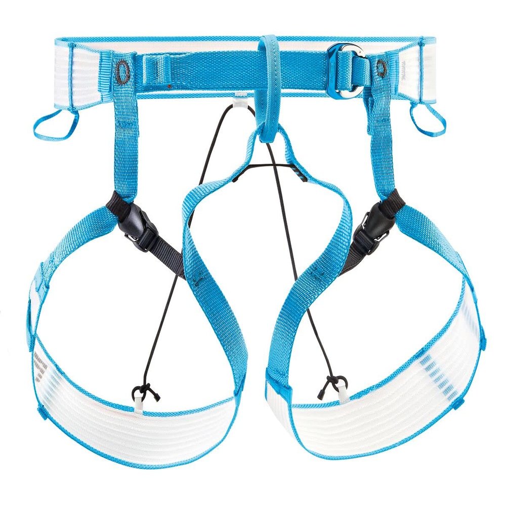 PETZL ALTITUDE Ultralight Ski Mountaineering Harness - White/Turquoise, Small/Medium