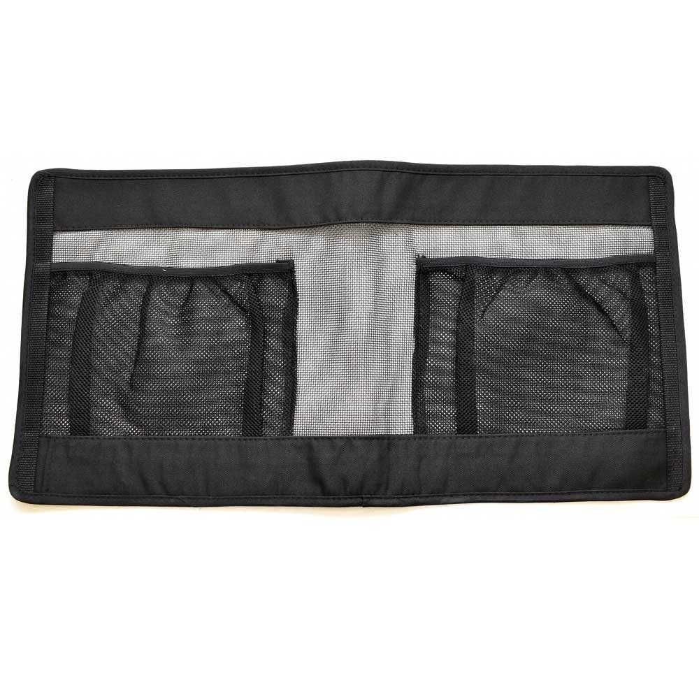 Boat Seat Back Storage | Black Mesh 28 x 14 Inch