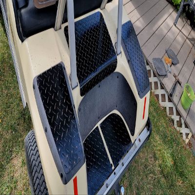 Fits Club Car DS Golf Cart 5 Pc Powder Coated Access Panel - Bagwell - No Step Covers