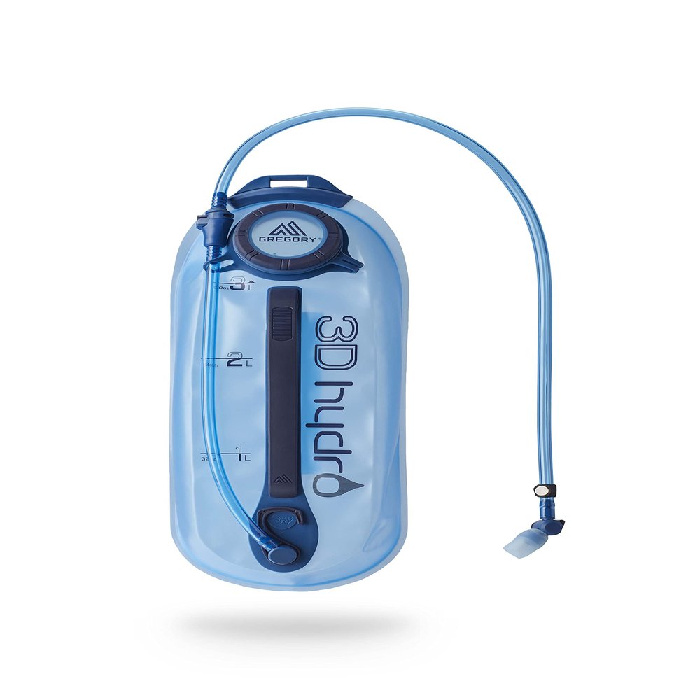Gregory 3D Hydro 3L Day Hiking/Backpacking Hydration Water Reservoir/Bladder, Optic Blue