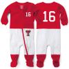 Wes and Willy Baby College Sports Fan Football Jersey Sleeper (Tex Tech, 18 Months) view 1