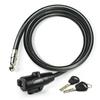 MARQUE Bike Lock with Key  4FT 3/8 Straight Cable Locks with Keys, Anti-Theft Security Cable for Bicycles, Scooters, Kayaks, Paddle Boards, Gates view 1