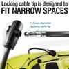 MARQUE Bike Lock with Key  4FT 3/8 Straight Cable Locks with Keys, Anti-Theft Security Cable for Bicycles, Scooters, Kayaks, Paddle Boards, Gates view 2