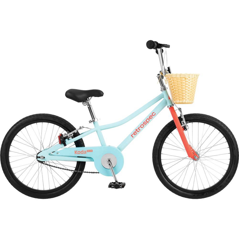 Retrospec Koda Plus Kids Bike for Boys & Girls Ages 6-8 Years - 20" Children's Bicycle, Adjustable Seat & Handlebars, Removable Training Wheels, Front Hand Brakes, Rear Coaster Brake & Safety Bell