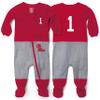 Wes and Willy Baby College Sports Fan Football Jersey Sleeper (Ole Miss Rebels, 24 Months) Red view 1