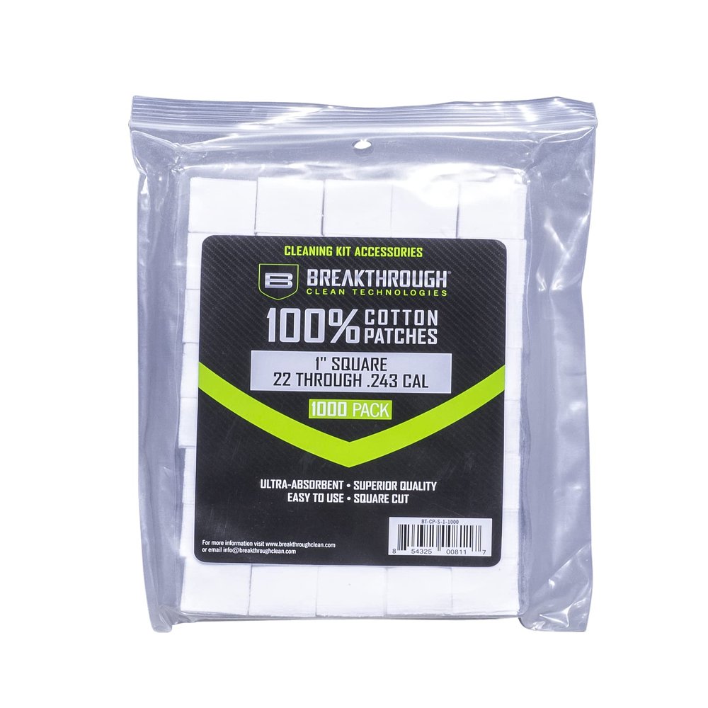 Allen Company Square Cotton Patch .1 X1 .1,000pc/Pk w/Plastic Try