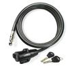 MARQUE Bike Lock with Key  7FT 3/8 Straight Cable Locks with Keys, Anti-Theft Security Cable for Bicycles, Scooters, Kayaks, Paddle Boards, Gates view 1