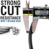 MARQUE Bike Lock with Key  7FT 3/8 Straight Cable Locks with Keys, Anti-Theft Security Cable for Bicycles, Scooters, Kayaks, Paddle Boards, Gates view 4