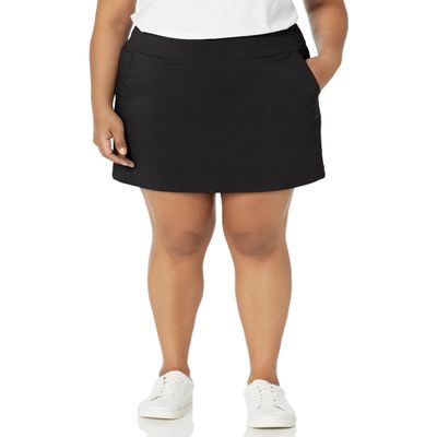 Zac & Rachel Women's New Millennium Pull-On Skort, Black, 16 US