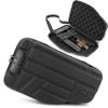 CASEMATIX Locking Pistol Case Fits Small to Large 9mm Pistols with Room For Extra Clips and Attachments- Portable EVA Gun Rug Handgun Case with Snap In Zippers, Water Resistant, Shoulder Strap view 1