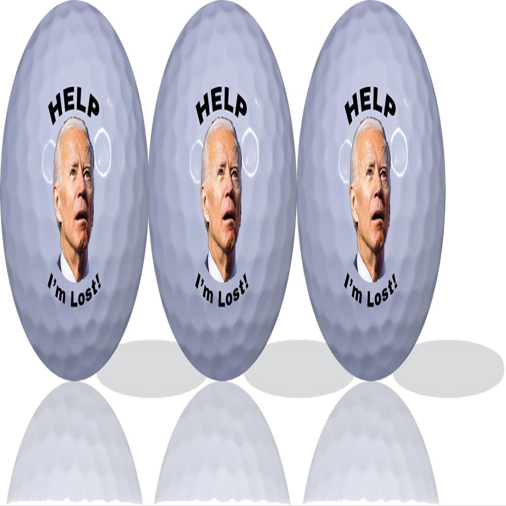 Help I'm Lost Joe Biden Golf Balls 3 Pack